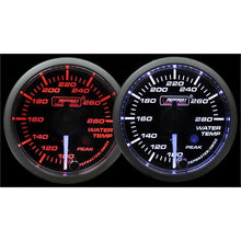 Prosport 52mm Water Temperature Gauge Premium White Pointer Clear Lens - Amber/White - Universal