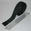 Prosport Black Exhaust Wrap Kit - Universal