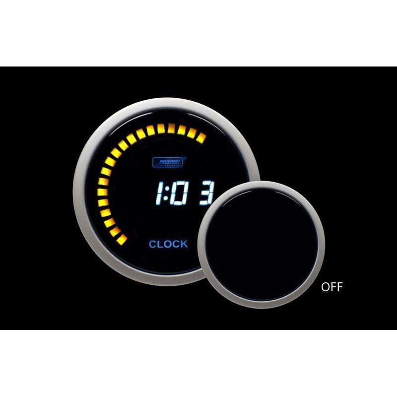 Prosport Blue 12 Volt Digital Clock - Universal-PSR-PSCKLCD-BL-12H-Tachometer/Speedometer Gauges-Prosport-JDMuscle