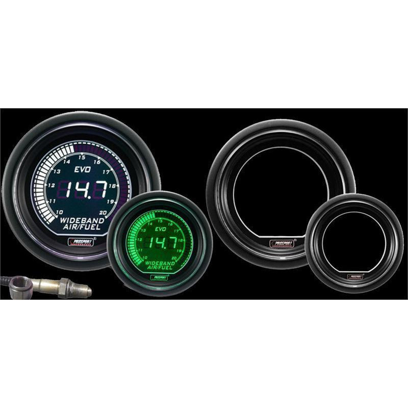 Prosport EVO Wideband Digital Air Fuel Ratio Kit - Green/White - Universal-PSR-216EVOWGAFRWB4.9-WO-Air Fuel Ratio Gauges-Prosport-JDMuscle