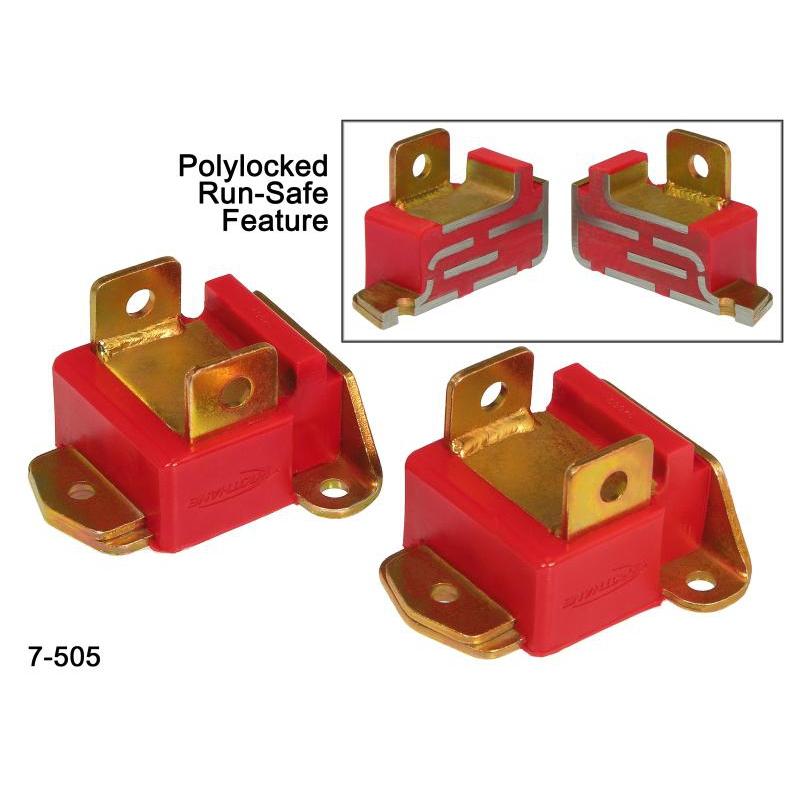 Prothane GM Motor Mounts Type B Tall Red JDMuscle