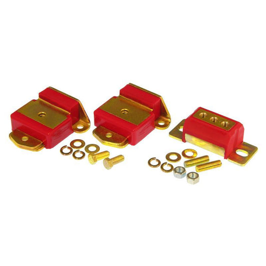 Prothane GM Motor & Trans Mount Kit - Red-pro7-1910-636169157776-Transmission and Differential Bushings-Prothane-JDMuscle