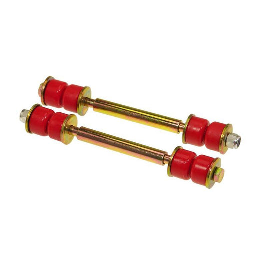 Prothane Universal End Link Set - 5 3/8in Mounting Length - Red-pro19-413-pro19-413-End Links-Prothane-JDMuscle