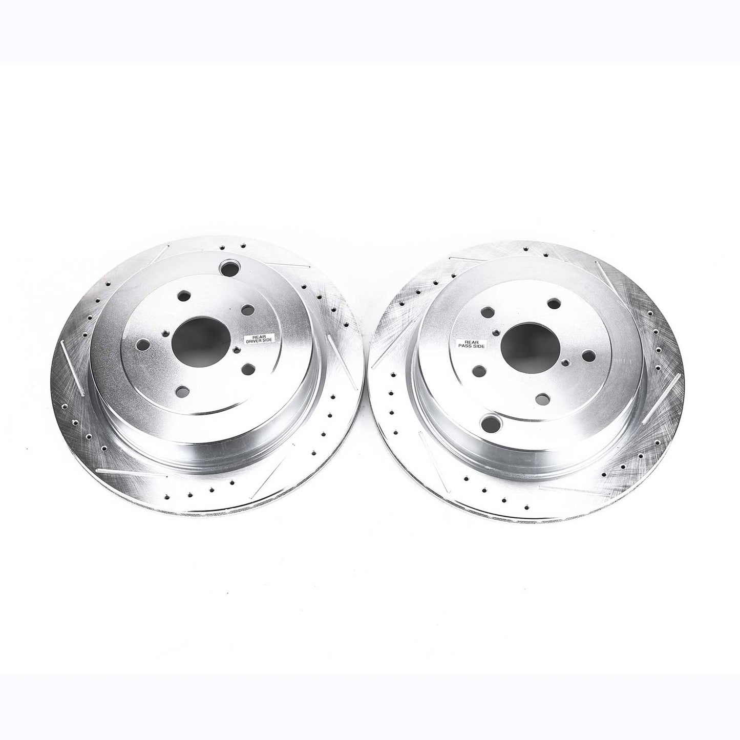 Power Stop 06-07 Subaru B9 Tribeca Rear Evolution Drilled & Slotted Rotors - Pair | JBR1368XPR