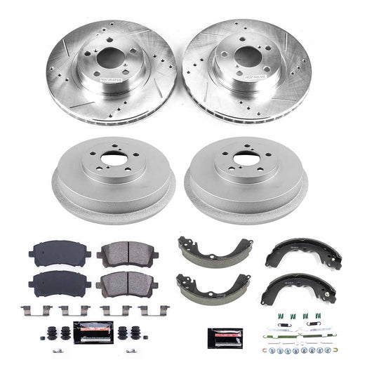 Power Stop 98-02 Subaru Forester Front & Rear Z23 Evolution Brake Kit | K15468DK