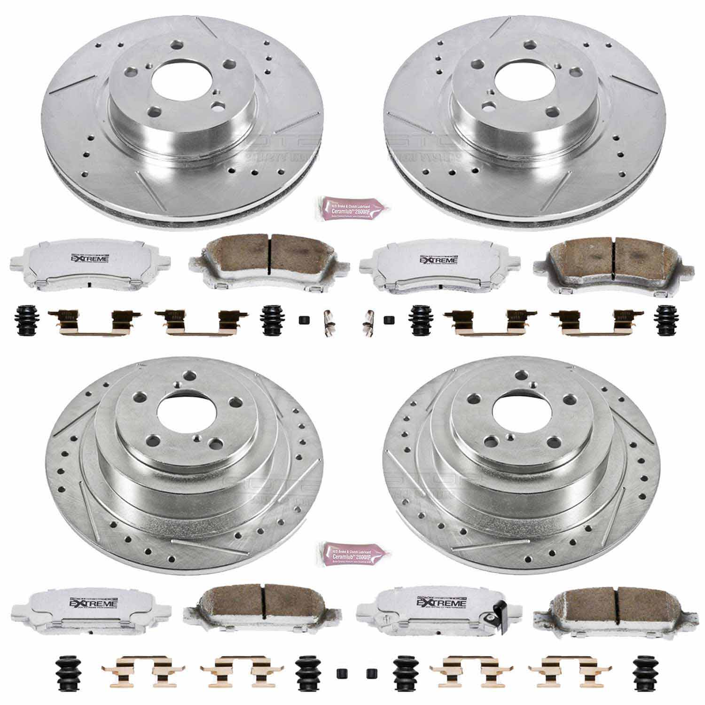 Power Stop 00-02 Subaru Legacy Front & Rear Z26 Street Warrior Brake Kit | K2749-26