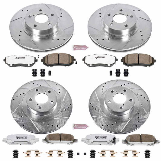 Power Stop 03-06 Subaru Baja Front & Rear Z26 Street Warrior Brake Kit | K2751-26