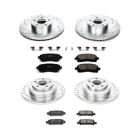 Power Stop 2001 Subaru Legacy Front & Rear Z23 Evolution Sport Brake Kit | K2752