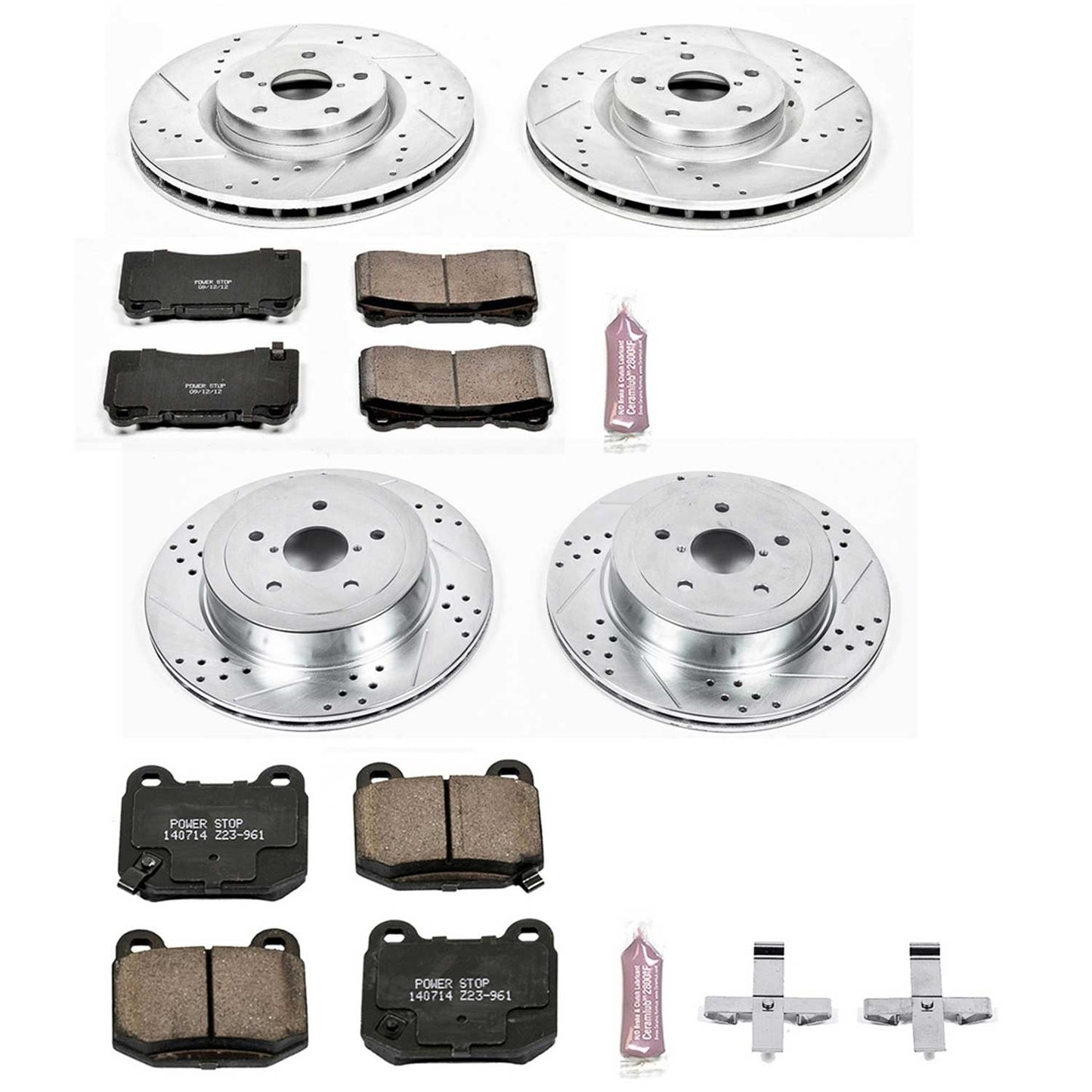 Power Stop 05-07 Subaru Impreza Front & Rear Z23 Evolution Sport Brake Kit | K2896