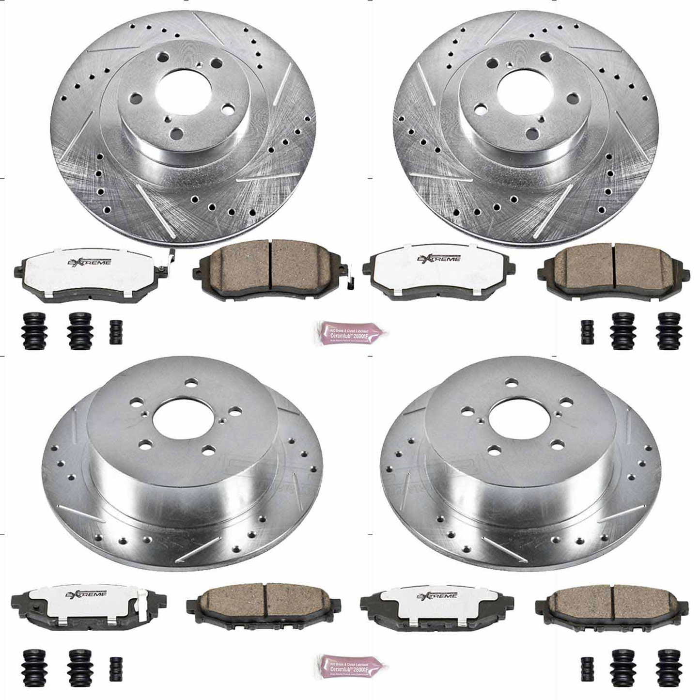 Power Stop 2005 Subaru Legacy Front & Rear Z26 Street Warrior Brake Kit | K4081-26