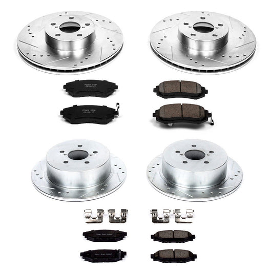 Power Stop 2005 Subaru Legacy Front & Rear Z23 Evolution Sport Brake Kit | K4081