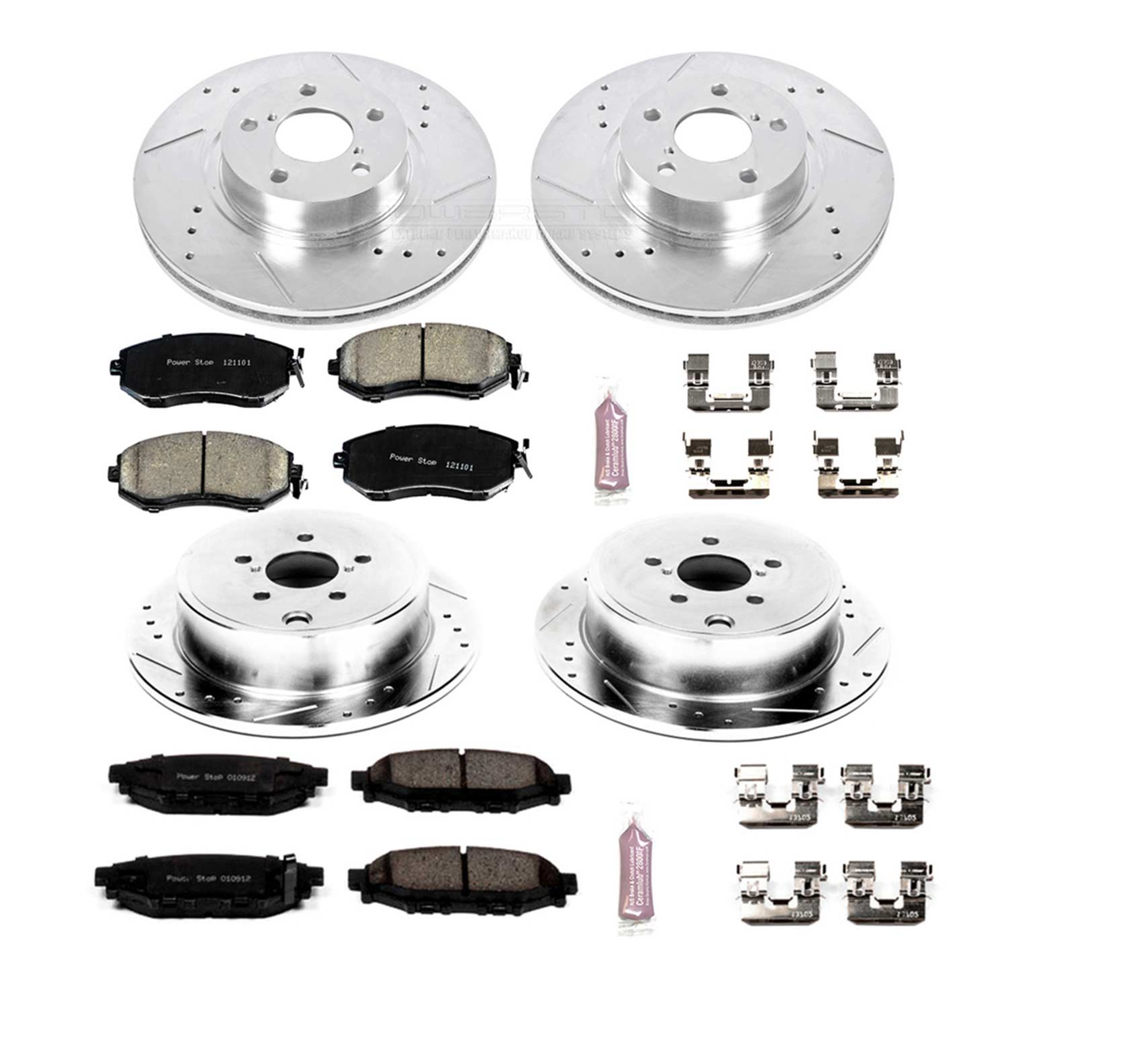 Power Stop 13-16 Subaru BRZ Front & Rear Z23 Evolution Sport Brake Kit | K6112