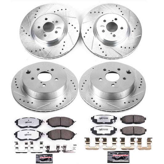 Power Stop 14-18 Subaru Forester Front & Rear Z26 Street Warrior Brake Kit | K6931-26