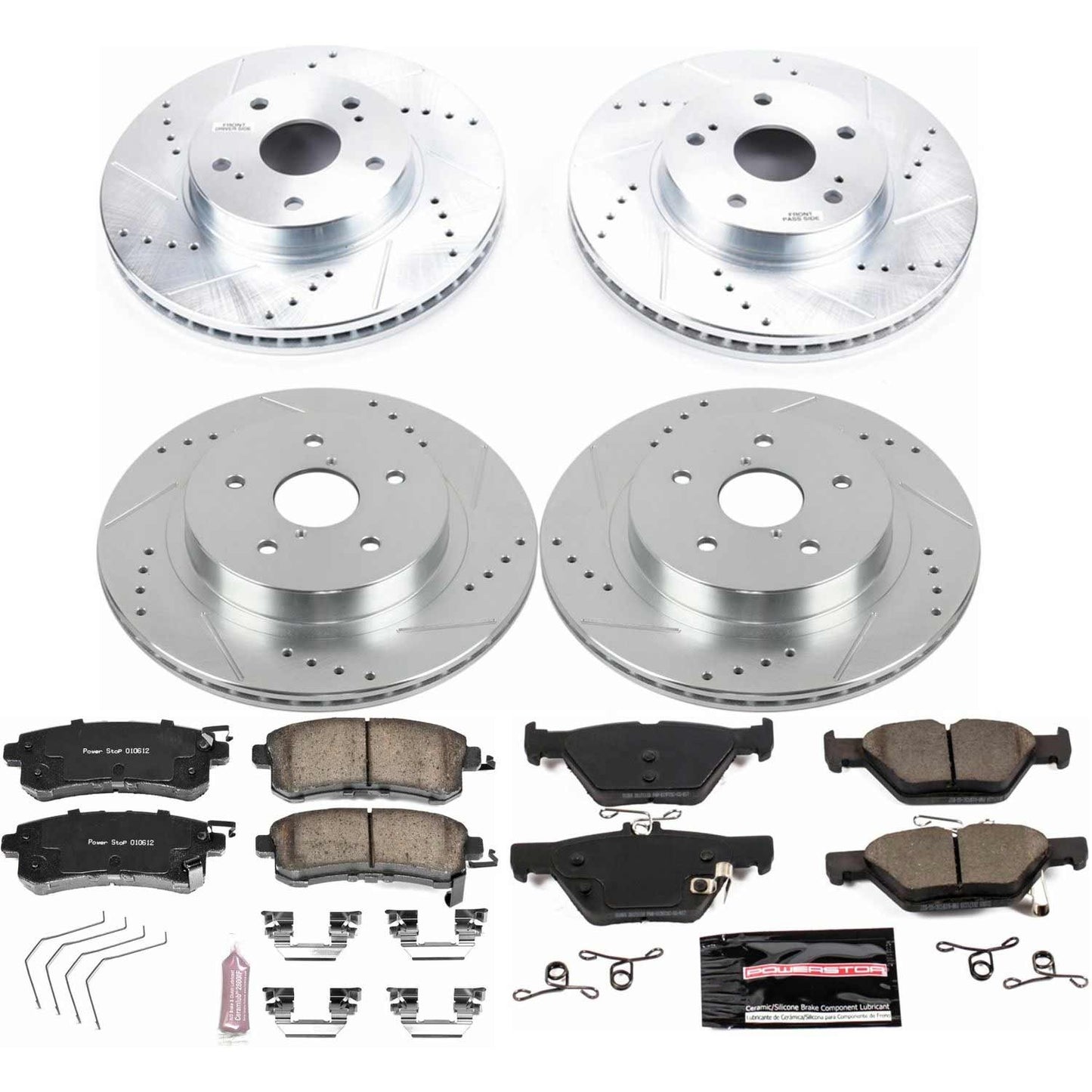 Power Stop 15-18 Subaru Legacy Front & Rear Z23 Evolution Sport Brake Kit | K7357