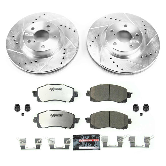 Power Stop 17-19 Subaru Impreza Front Z26 Street Warrior Brake Kit | K7891-26