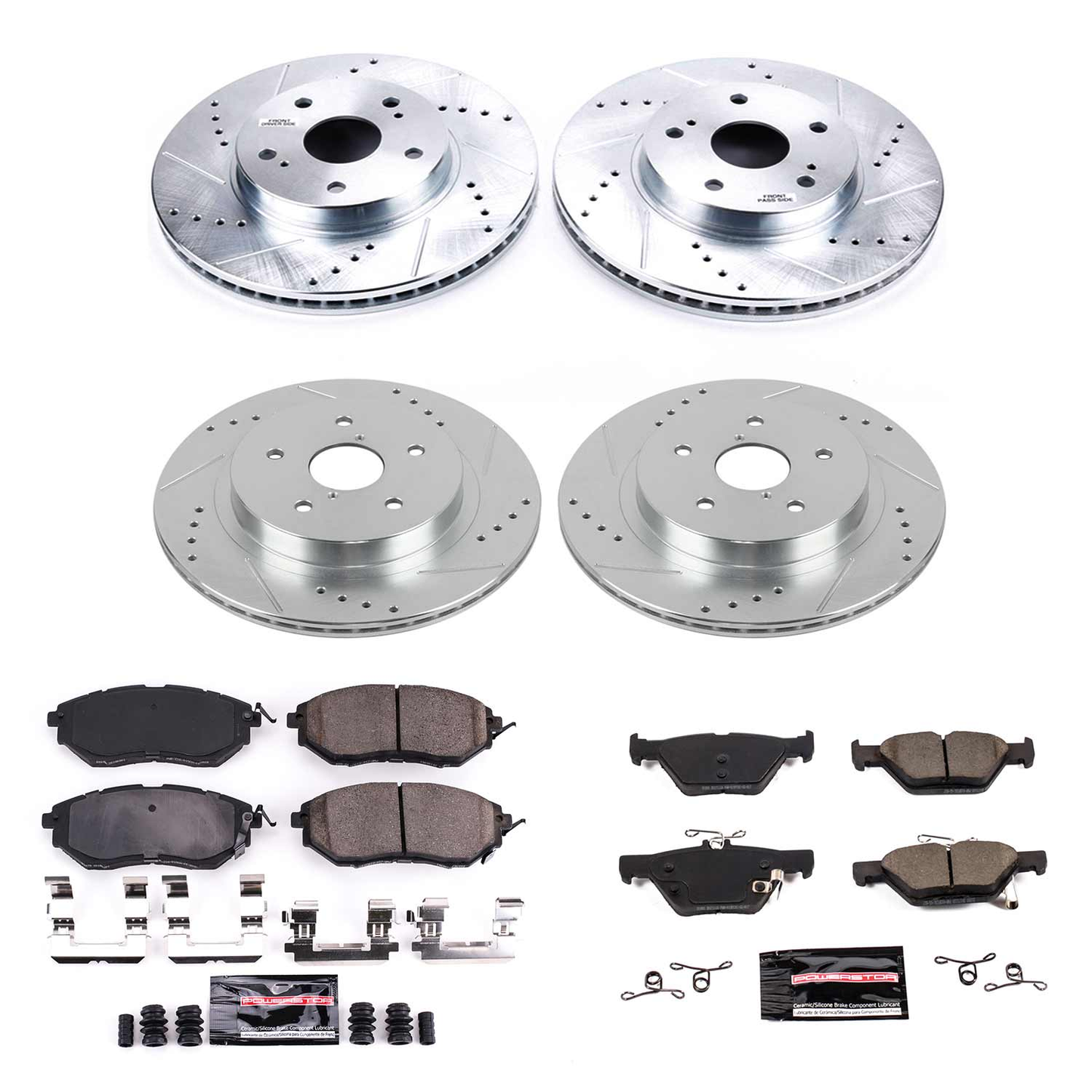 Power Stop 2015 Subaru Legacy Front & Rear Z23 Evolution Sport Brake Kit | K8405