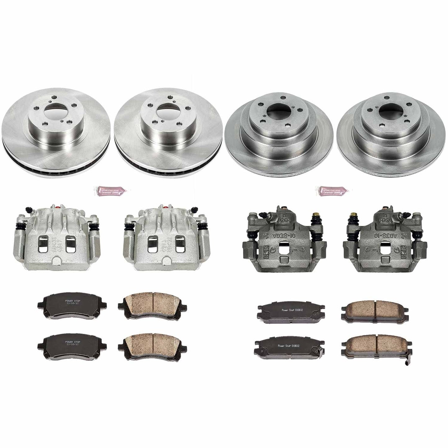 Power Stop 1998 Subaru Impreza Front & Rear Autospecialty Brake Kit w/Calipers | KCOE1121