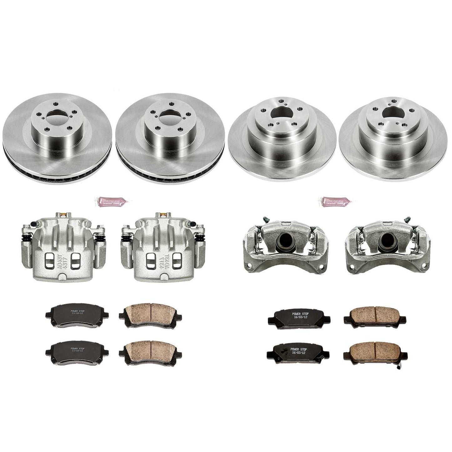 Power Stop 2001 Subaru Legacy Front & Rear Autospecialty Brake Kit w/Calipers | KCOE2752