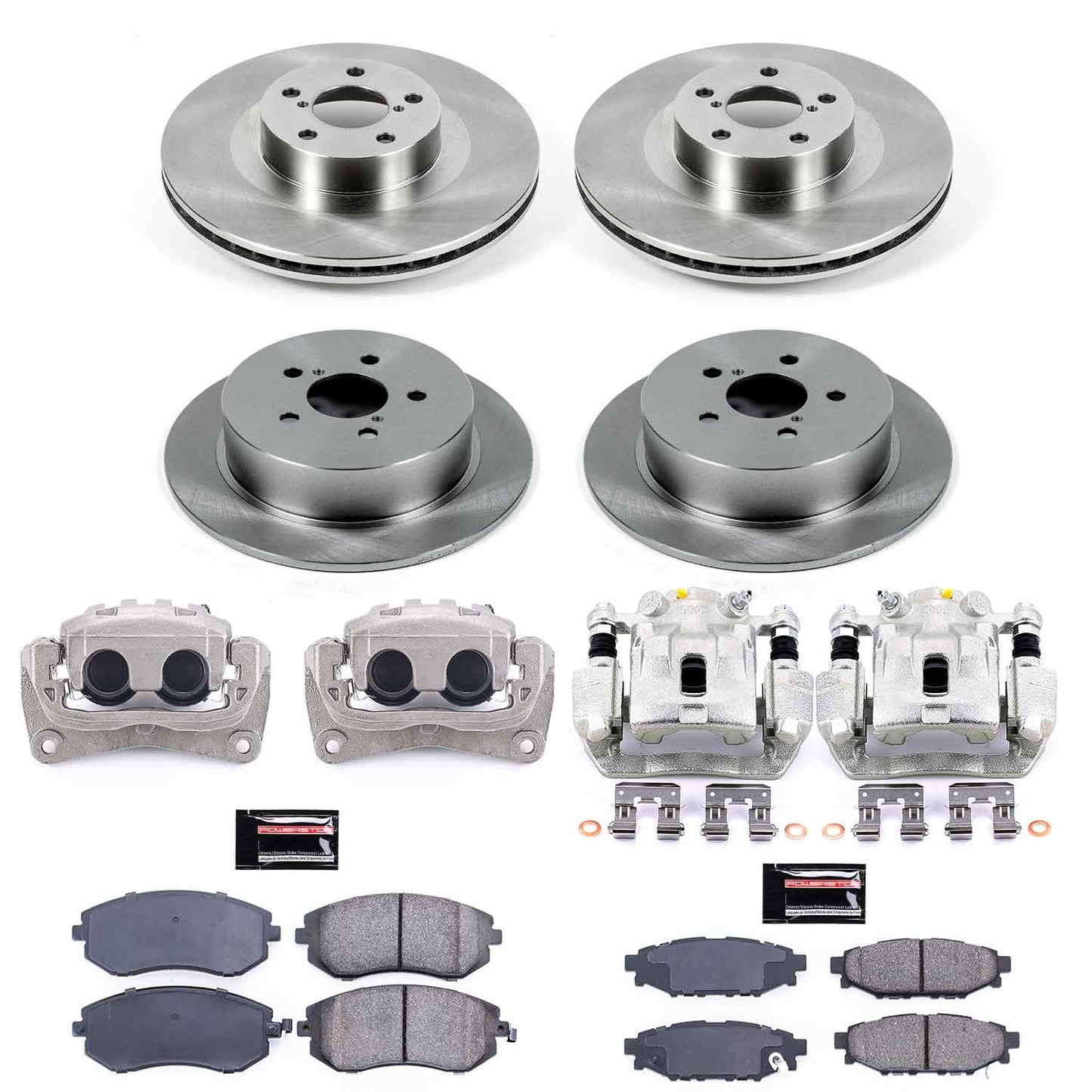 Power Stop 2005 Subaru Legacy Front & Rear Autospecialty Brake Kit w/Calipers | KCOE4081