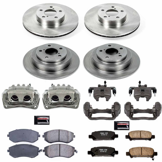 Power Stop 02-03 Subaru Impreza Front & Rear Autospecialty Brake Kit w/Calipers | KCOE6109