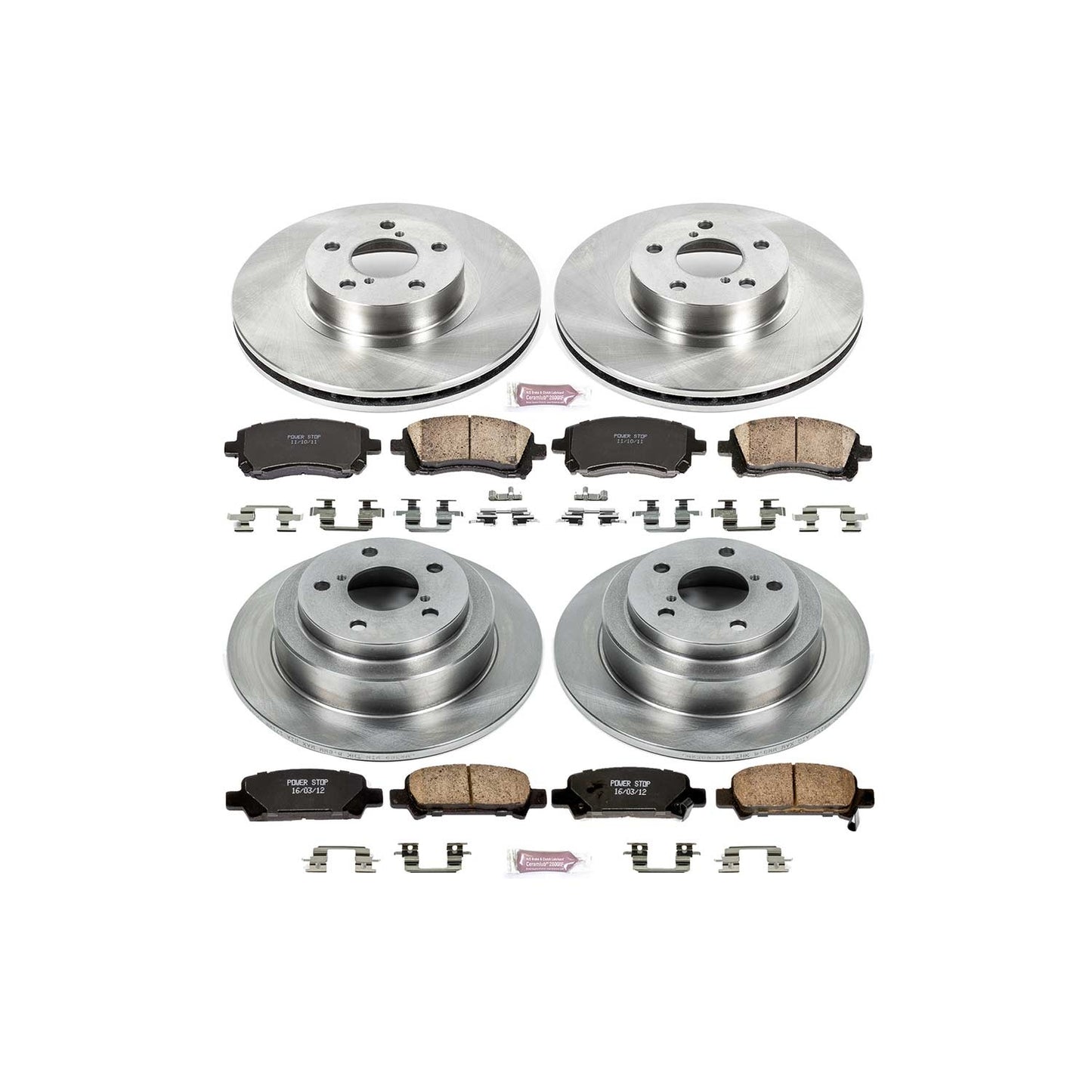 Power Stop 98-02 Subaru Forester Front & Rear Autospecialty Brake Kit | KOE1122