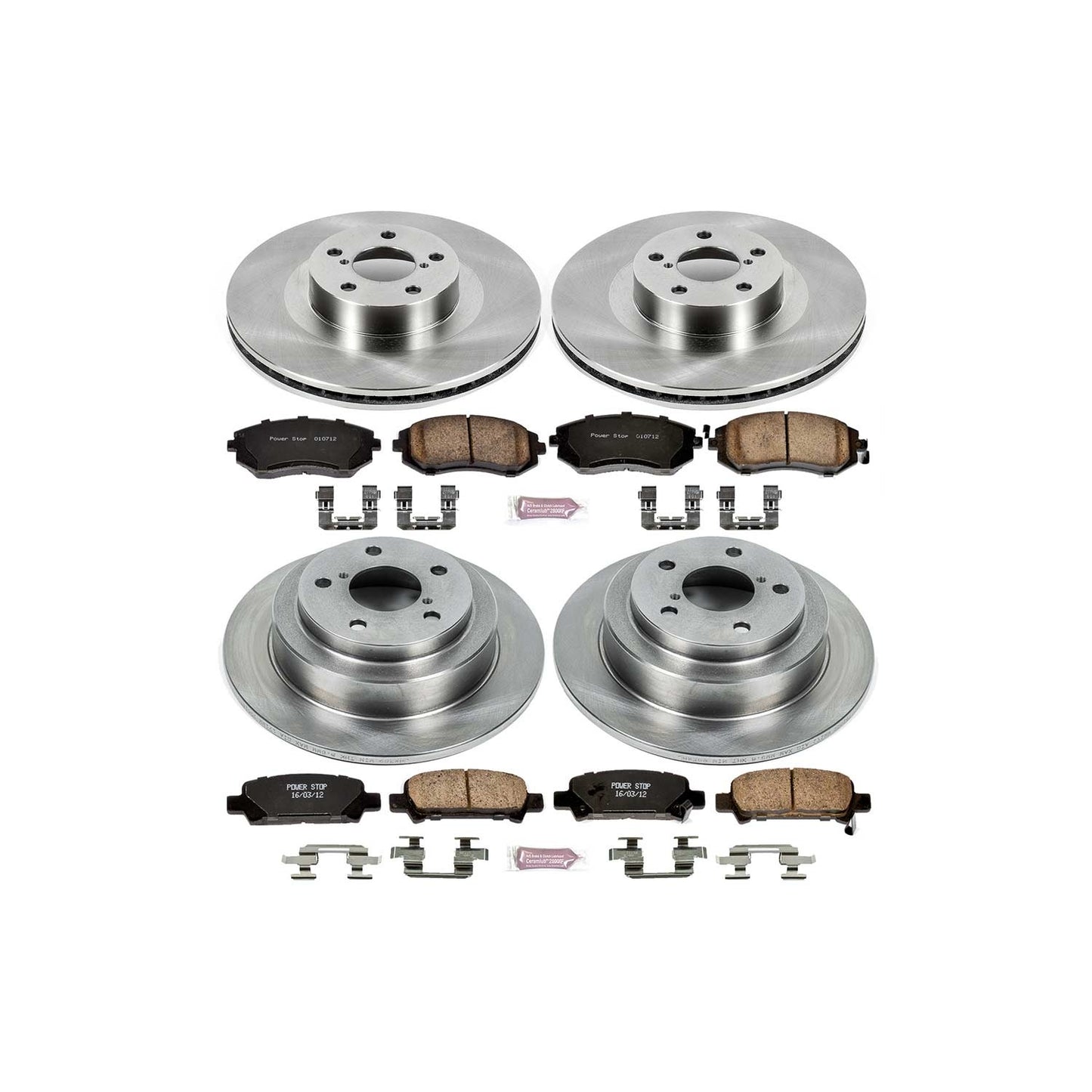 Power Stop 2003 Subaru Forester Front & Rear Autospecialty Brake Kit | KOE2377