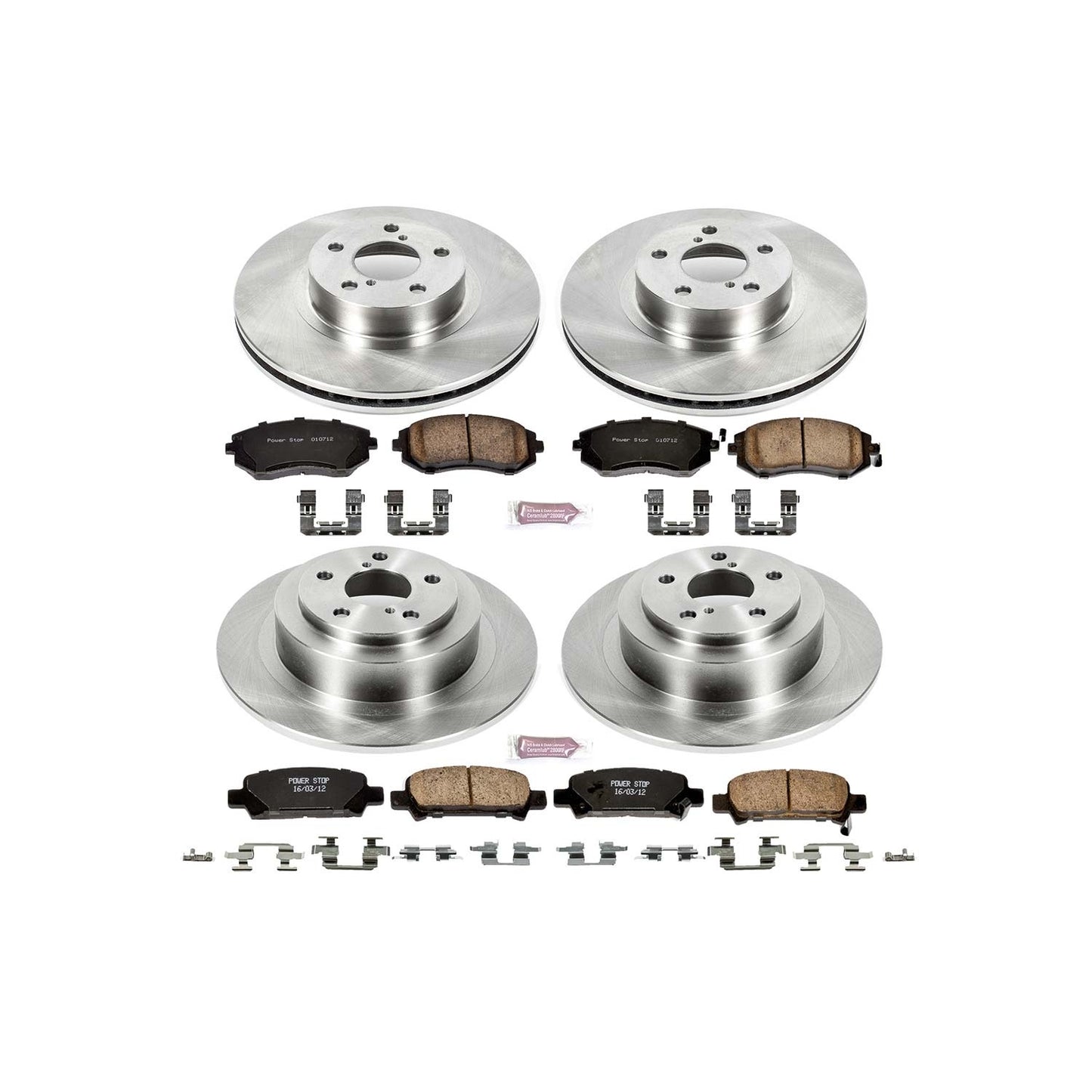 Power Stop 02-04 Subaru Legacy Front & Rear Autospecialty Brake Kit | KOE2750