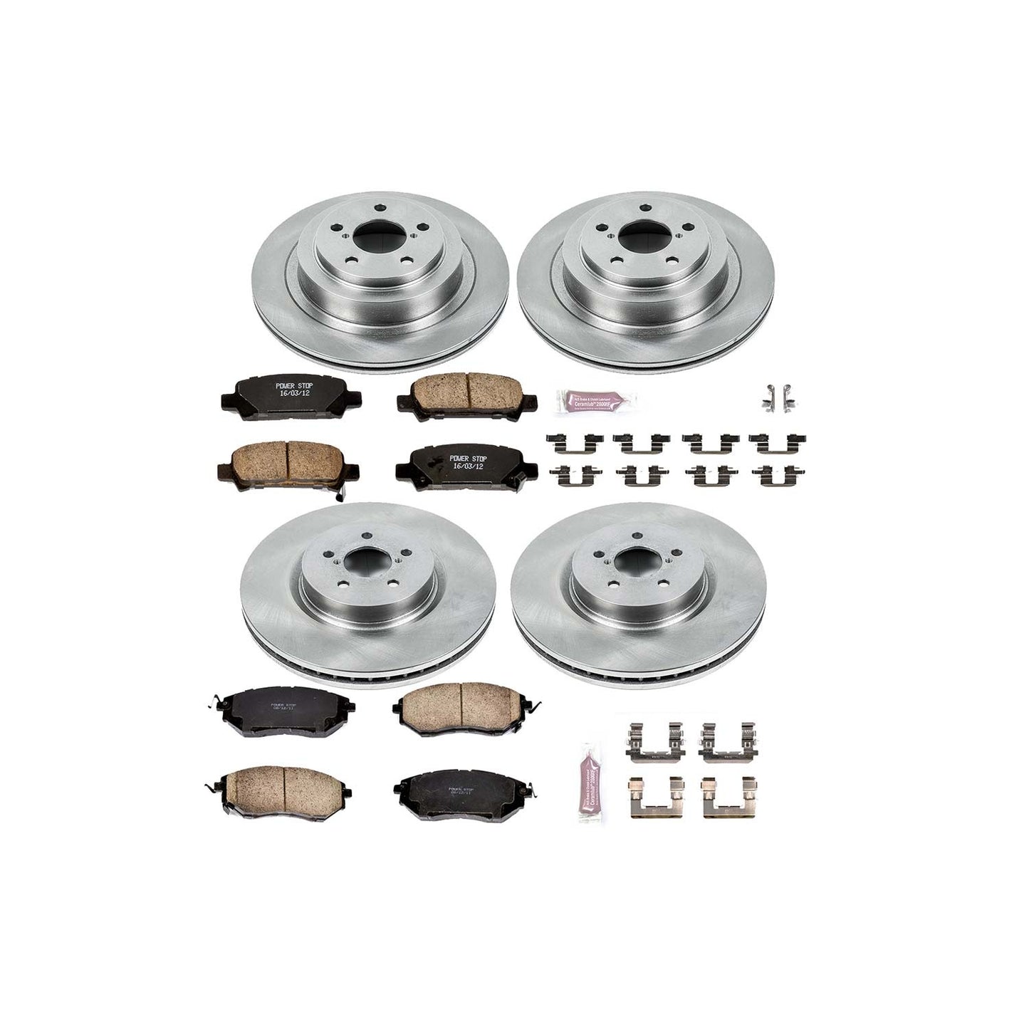 Power Stop 05-09 Subaru Legacy Front & Rear Autospecialty Brake Kit | KOE286