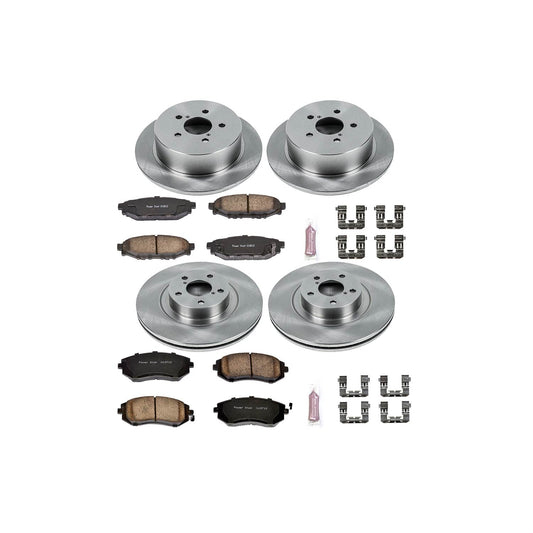 Power Stop 06-09 Subaru Legacy Front & Rear Autospecialty Brake Kit | KOE4079