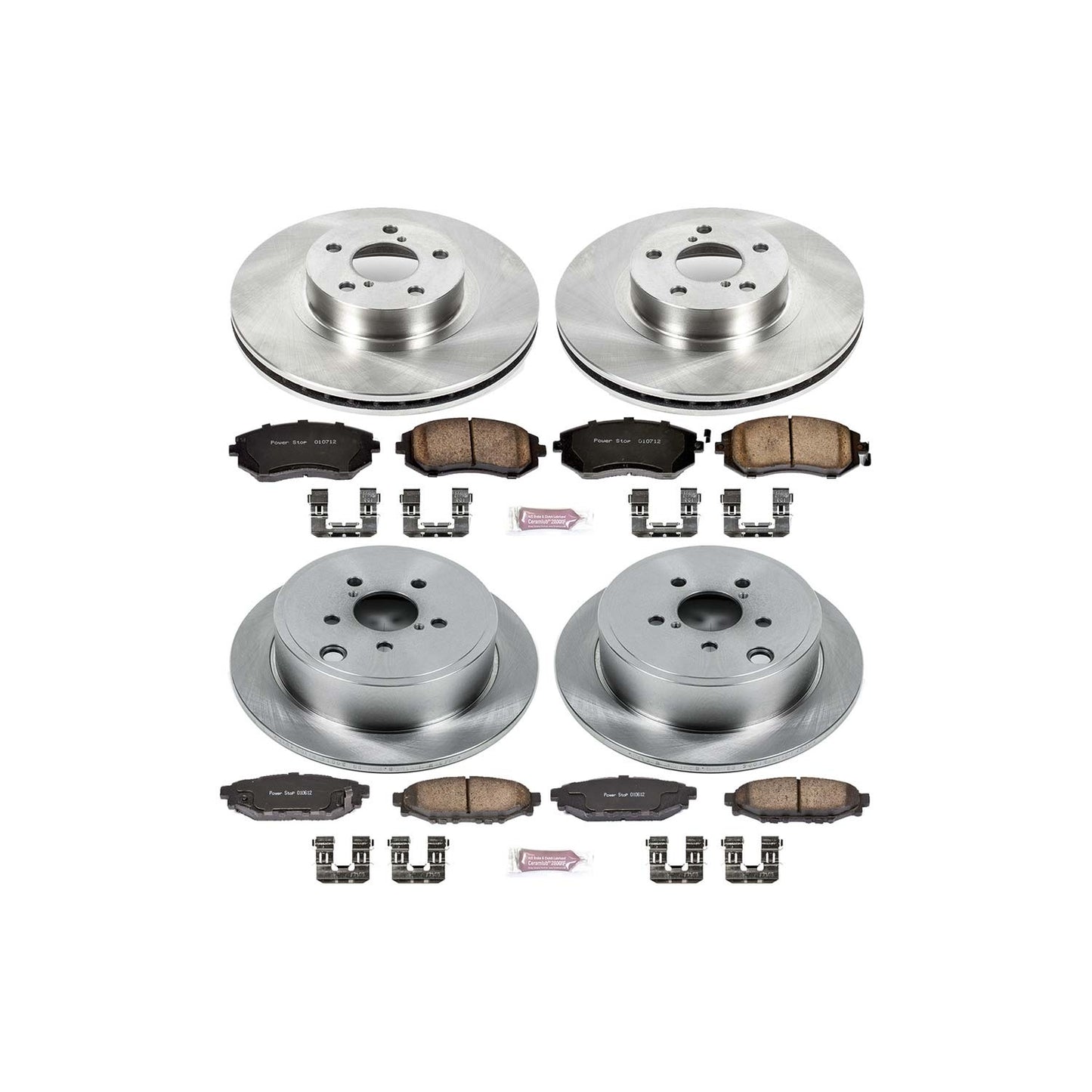 Power Stop 08-10 Subaru Impreza Front & Rear Autospecialty Brake Kit | KOE6110