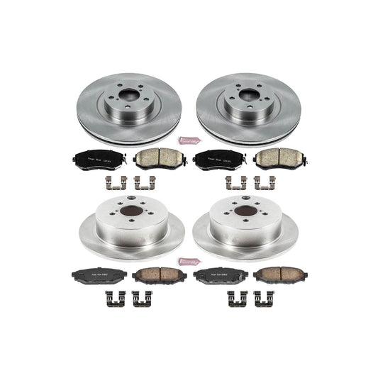 Power Stop 16-17 Subaru Crosstrek Front & Rear Autospecialty Brake Kit | KOE6762