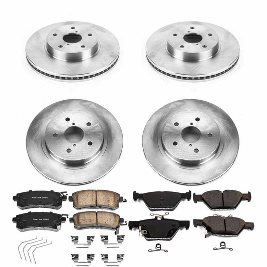 Power Stop 15-18 Subaru Legacy Front & Rear Autospecialty Brake Kit | KOE7357