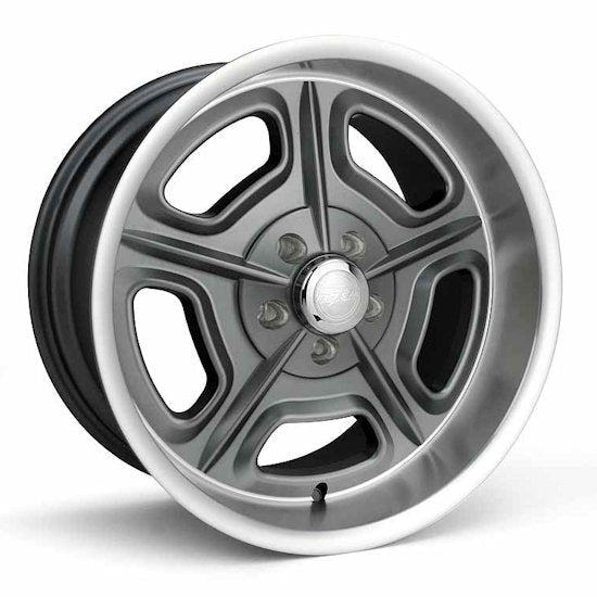 Race Star 32 Mirage 15x8 5x4.75bc 4.10bs Metallic Gray w/ Machined Lip | 32 - 580241GM - JDMuscleWheelsrst32-580241GM