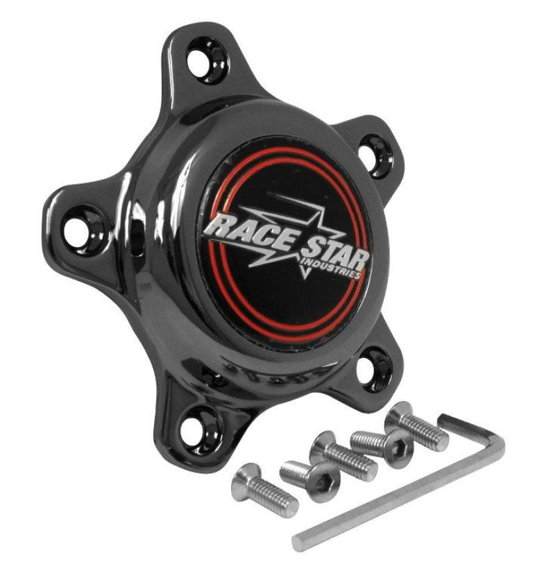 Race Star 5 Lug Cap Short Plastic Dark Star - incl. Medallion & Screws - JDMuscleCenter Capsrst615-5096-D1