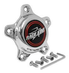 Race Star 5 Lug Cap Tall Plastic Chrome | incl. Medallion & Screws | 615 - 5095 - 1 - JDMuscleCenter Capsrst615-5095-1