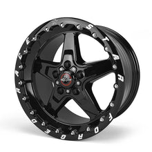 Race Star 92 Drag Star 17x11 5x120bc 7.6bs Bracket Racer SBL Gloss Black | 92 - 710254SB - JDMuscleWheelsrst92-710254SB