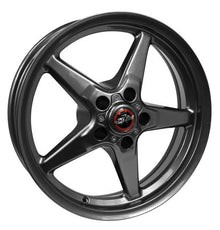 Race Star 92 Drag Star Bracket Racer 18x5 5x115BC 2.00BS Metallic Gray Wheel | 92 - 850445G - JDMuscleWheelsrst92-850445G