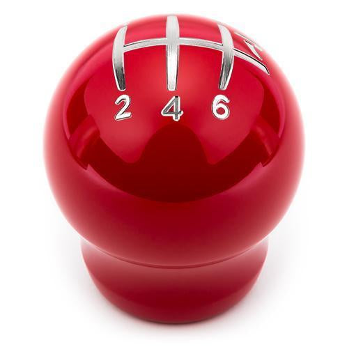 Raceseng Contour Shift Knob (Gate 2 Engraving) 1/2in.-20 Adapter - Red Gloss (08231RG-08012-0811055)-rsg08231RG-08012-0811055-08231RG-08012-0811055-Shift Knobs-Raceseng-JDMuscle