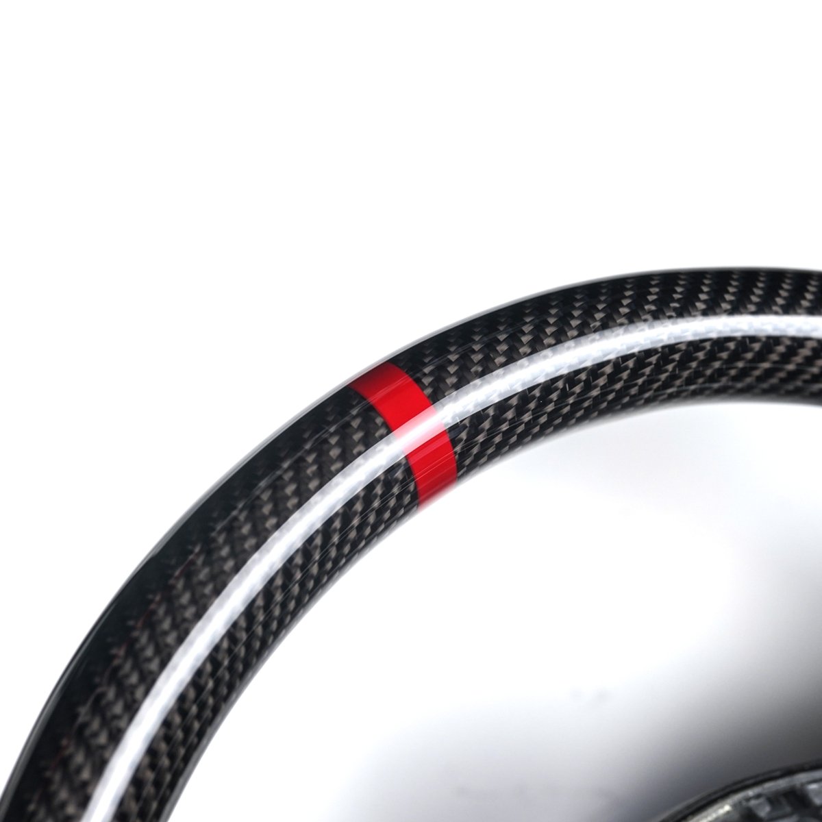Racing Art [20+ A90 Supra MKV] Carbon Fiber Steering Wheel *Clearance* - JDMuscleSteering WheelsRA-SUP-STR3Carbon+Suede+Red Ring