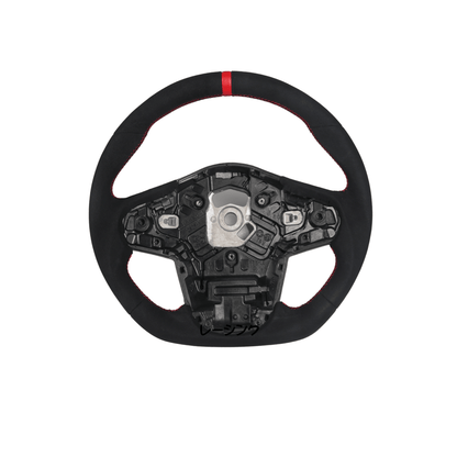 Racing Art [20+ A90 Supra MKV] Carbon Fiber Steering Wheel *Clearance* - JDMuscleSteering WheelsRA-SUP-STR6Full Suede+Yellow Ring
