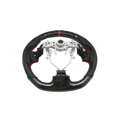Racing Art 2008 - 14 WRX/STI Carbon Fiber Steering Wheel - JDMuscleSteering WheelsRA.40010Carbon/Suede/Red Stripe