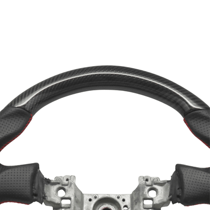 Racing Art Carbon Fiber Steering Wheel - 2013 - 2016 BRZ/FRS/86 - JDMuscleSteering WheelsRA.40000Carbon/Suede/Red Stripe