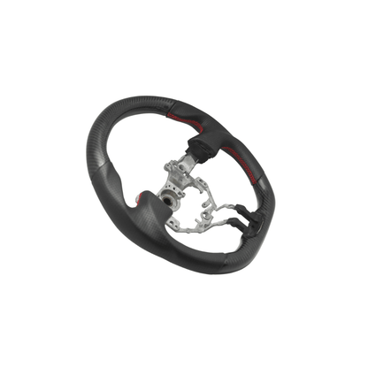 Racing Art Carbon Fiber Steering Wheel - 2013 - 2016 BRZ/FRS/86 - JDMuscleSteering WheelsRA.40000Carbon/Suede/Red Stripe