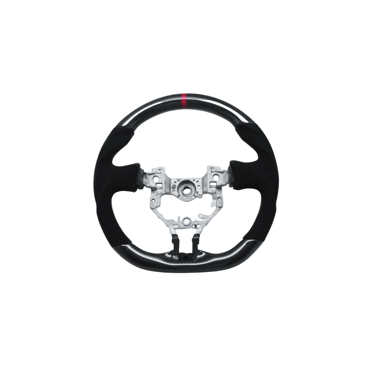 Racing Art Carbon Fiber Steering Wheel - 2013 - 2016 BRZ/FRS/86 - JDMuscleSteering WheelsRA.40000Carbon/Suede/Red Stripe