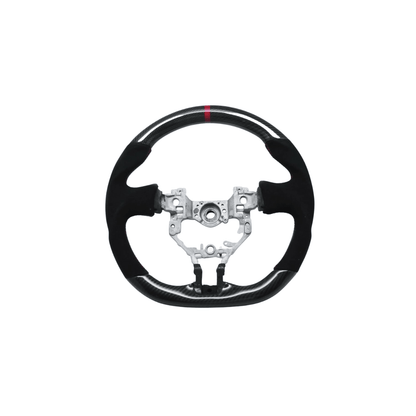 Racing Art Carbon Fiber Steering Wheel - 2013 - 2016 BRZ/FRS/86 - JDMuscleSteering WheelsRA.40000Carbon/Suede/Red Stripe
