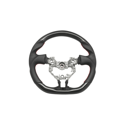 Racing Art Carbon Fiber Steering Wheel - 2013 - 2016 BRZ/FRS/86 - JDMuscleSteering WheelsRA.40000Carbon/Suede/Red Stripe