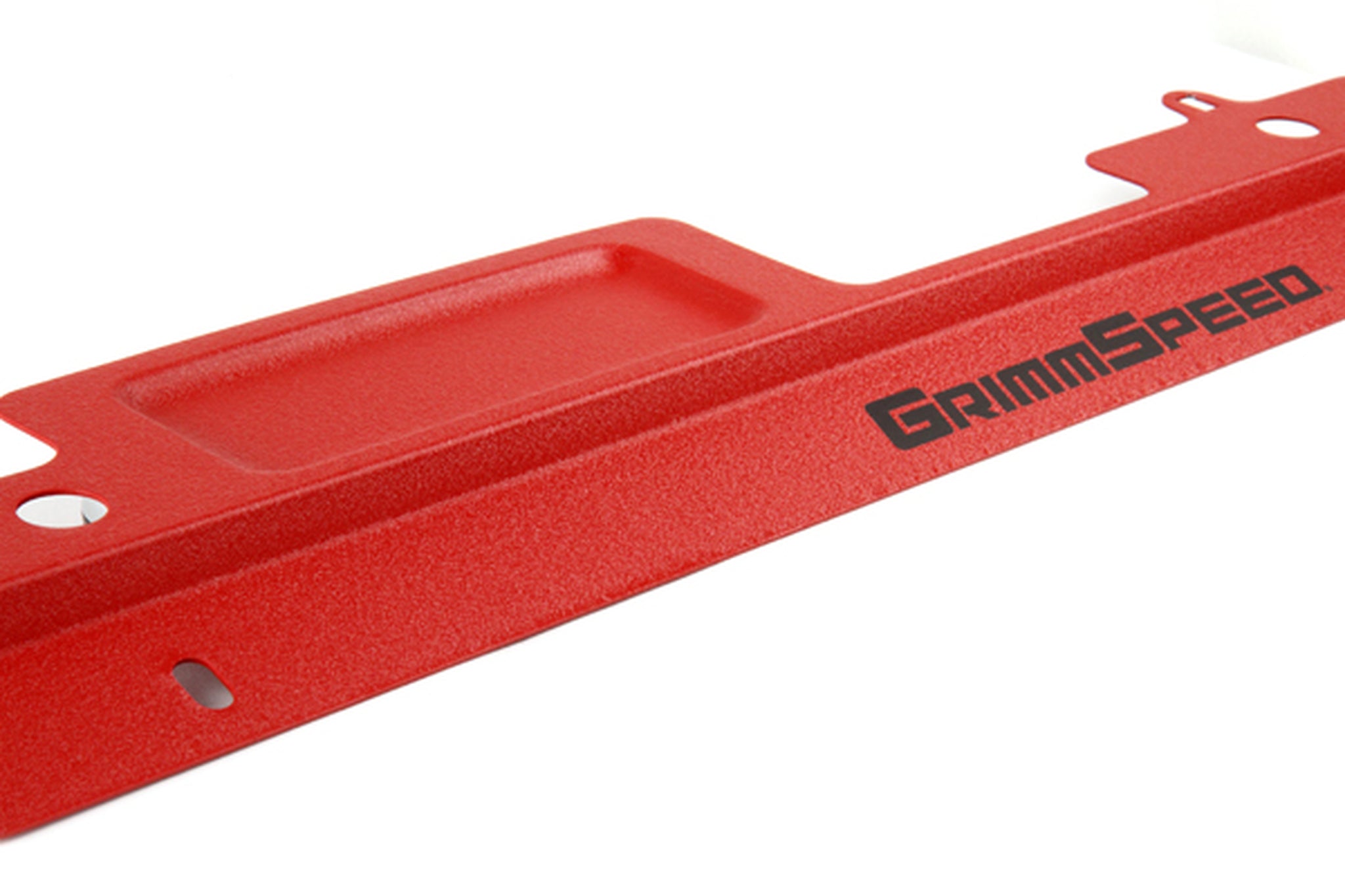 Grimmspeed Radiator Shroud w/ Integrated Tool Tray - Red WRX/STI