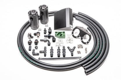 Radium 02 - 21 Subaru EJ - Series Fluid Lock Turbo Dual Catch Can Kit - JDMuscleNon - Categorizedrad20-0608-FL