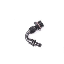 Radium Engineering 10 ORB To Pushlok Hose End - 120DEG 3/8 Inch - Universal