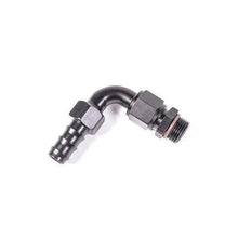 Radium Engineering -10AN 90 Deg 2-Piece Adapter for 5/8 Push-Lok Hose - Black - Universal